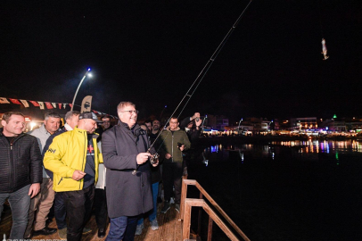 Mordoğan'da balık avı heyecanı