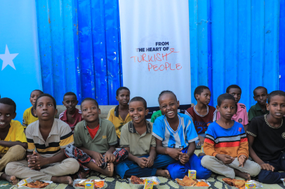 TİKA'dan Somali’deki Kaaraan Yetimhanesinde kalan çocuklar için iftar sofrası