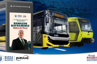 Bursa'da Bayram Boyunca Ulaşım Ücretsiz