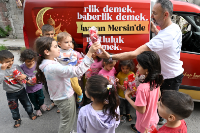 Mersin Büyükşehir  60 bin çocuğun yüzünü güldürdü