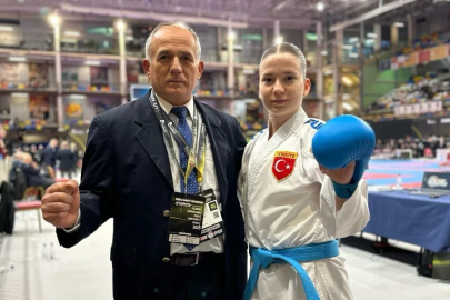 Belediyesporlu Nisanur Çakır'dan gümüş madalya