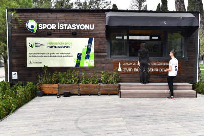 İzmir’in ilk spor istasyonu Hasanağa Bahçesi’nde açıldı 
