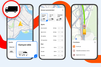 Yandex Maps, Kamyonlara Özel Navigasyon Özelliğini Türkiye'de Kullanıma Sundu