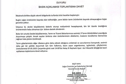Soğan Üreticileri Ses Verdi: Maliyetler Altında Ezilen Çiftçiden Devlet Büyüklerine Acil Destek Çağrısı