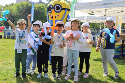 Bursa Uluslararası Spor Festivali’nde Çocuklar Doyasıya Eğlendi