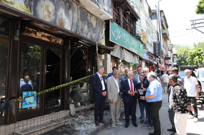 Başkan Bozbey’den Yangında Zarar Gören Bölgelere Ziyaret