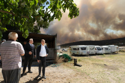 Başkan Tugay'dan Urla'da Yangın Bölgesinde İnceleme