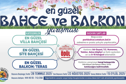 Atakum Belediyesi'nden ‘En Güzel Balkon ve Bahçe Yarışması’ 