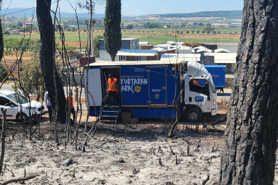 Anadolu Sigorta’nın Kurtaran Aracı Yangın Bölgesinde