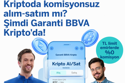 Garanti BBVA Kripto’dan Komisyonsuz Alım ve Satım Ayrıcalığı 