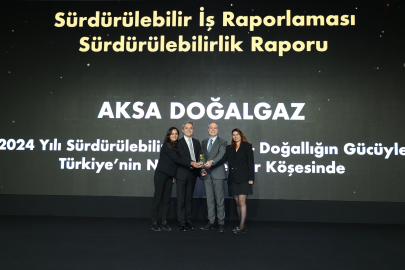 Aksa Doğalgaz’ın Sürdürülebilirlik Raporu’na Ödül 
