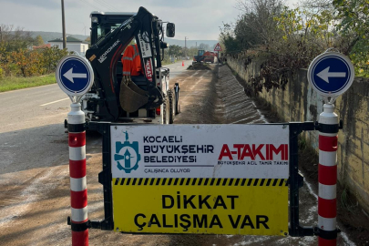 Kandıra’da Yağmur Suyu Kanalları Temizlendi