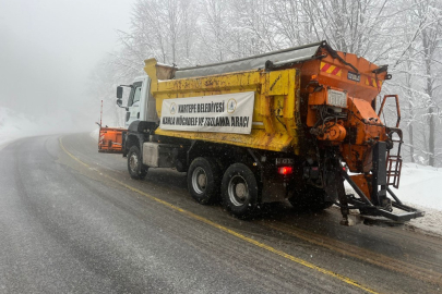 Kartepe’de Kar Mesaisi