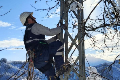 Çoruh EDAŞ, Giresun’da Kesintisiz Enerji İçin Yoğun Kar Yağışında Sahada
