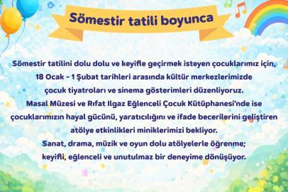 Yarıyıl Tatili Kartallı Çocuklar İçin Şenliğe Dönüşüyor