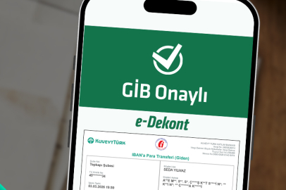 Kuveyt Türk e-Dekont Sistemine Geçen İlk Katılım Bankası Oldu