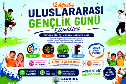 Kandıra’da 12 Ağustos Uluslararası Gençlik Günü Coşkusu Yaşanacak