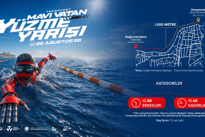TEKNOFEST 2026 Mavi Vatan’da 1.500 Metrelik Açık Su Yüzme Yarışı Heyecanı